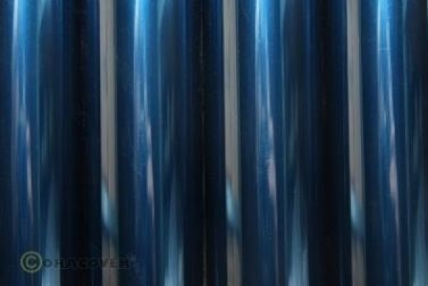 21-59 ORACOVER Bügelfolie transparent blau lfd. Meter