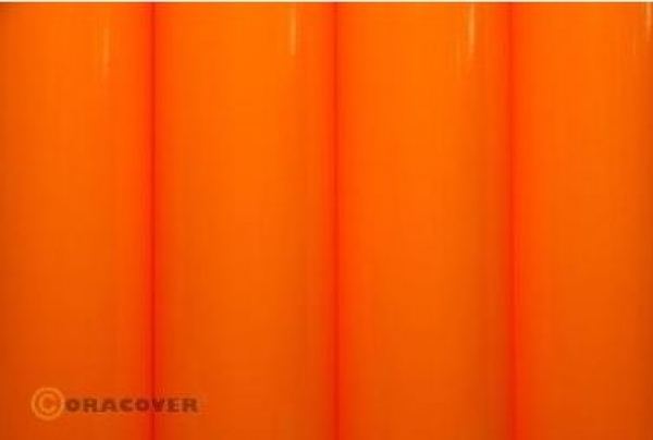 21-065-002 ORACOVER Bügelfolie fluoreszierend signalorange lfd. Meter