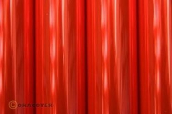21-026-002 ORACOVER Bügelfolie transparent fluoreszierend rot