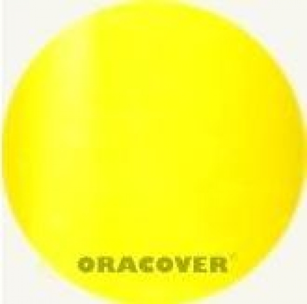 21-039-002 ORACOVER Bügelfolie transparent gelb  2 mtr. Rolle