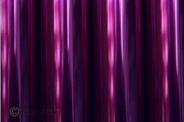 21-058-002 ORACOVER Bügelfolie transparent violett  2 mtr. Rolle