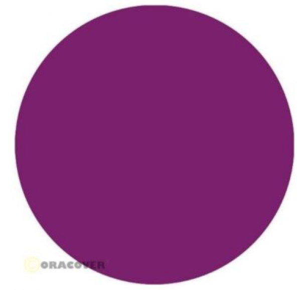 21-058-002 ORACOVER Bügelfolie transparent violett  2 mtr. Rolle
