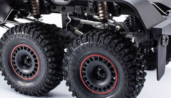 22555 AMXROCK RCX10.3B SCALE CRAWLER 6X6 PICK-UP 1:10 ARTR GRAU