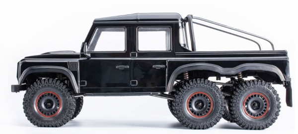 22556 AMXROCK RCX10.3B SCALE CRAWLER 6X6 PICK-UP 1:10 ARTR SCHWARZ
