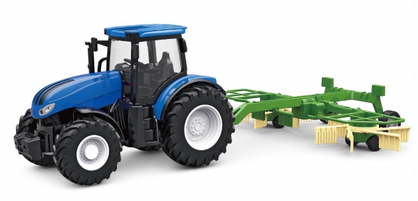 22599 RC TRAKTOR MIT KREISELSCHWADER, LICHT & SOUND, 1:24 RTR
