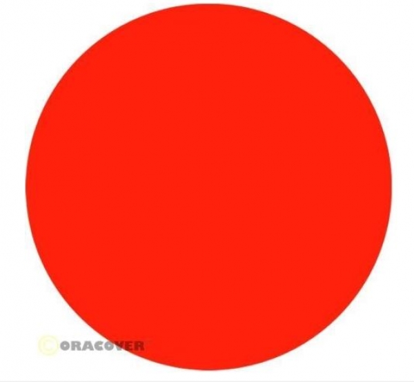 25-064-002 ORASTICK Klebefolie fluoreszierend rotorange 2 mtr. Rolle