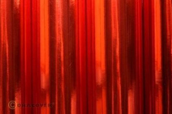 25-093-002 ORASTICK Klebefolie chrom-rot 2 mtr. Rolle