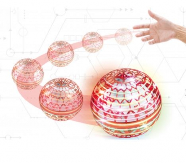 25321 MAGISCHER HOVER FLY BALL 96MM MIT GYRO, ROT