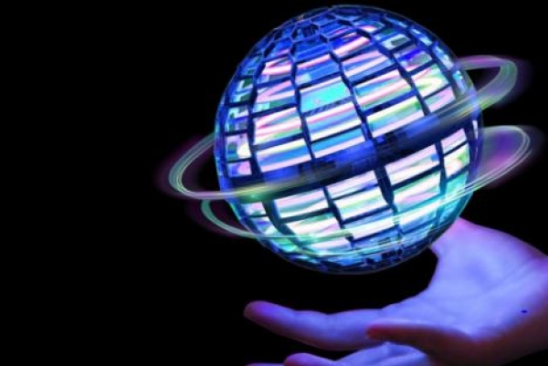 25322 MAGISCHER HOVER FLY BALL 96MM MIT GYRO, blau