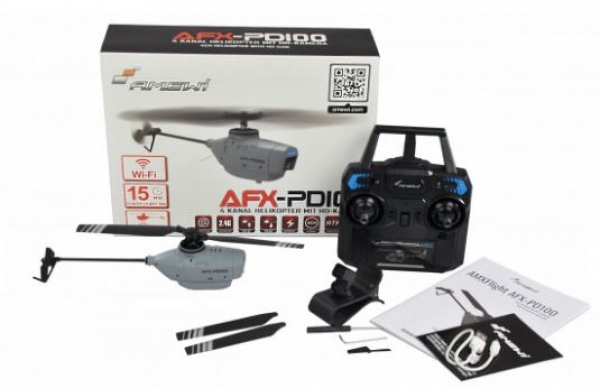 25323 AFX-PD100 4-KANAL HELIKOPTER MIT HD-KAMERA 6G 2,4GHZ, RTF