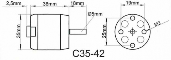 314965 BL-Motor ROXXY C35-42 930kv 2-4S
