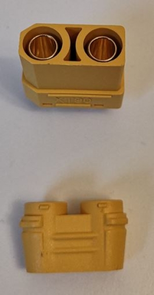 40044 XT-90 Stecker/Buchse mit Kappe 3 Paar
