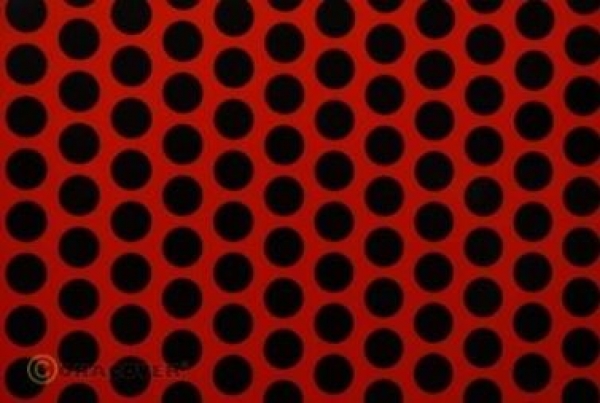 ORASTICK FUN 1 Klebefolie hellrot/schwarz 2 mtr. Rolle