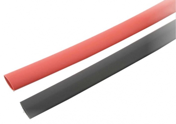 46151 Schrumpfschlauch 15mm 1mtr. rot/1 mtr. schwarz