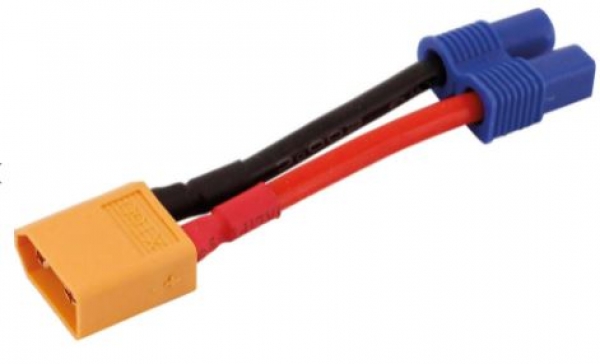46221 Adapterkabel vom Akku mit XT-60 Stecker -> EC3