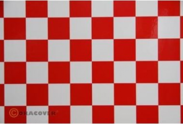 47-010-023-002 ORASTICK FUN Klebefolie weiß/rot 2 mtr. Rolle