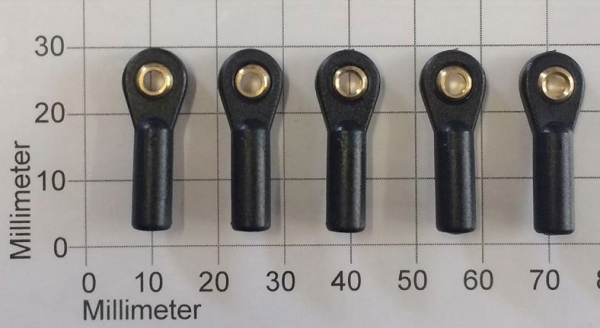5202 Kugelgelenk/Kugel 6,3mm / M3 B3mm 5 Stück