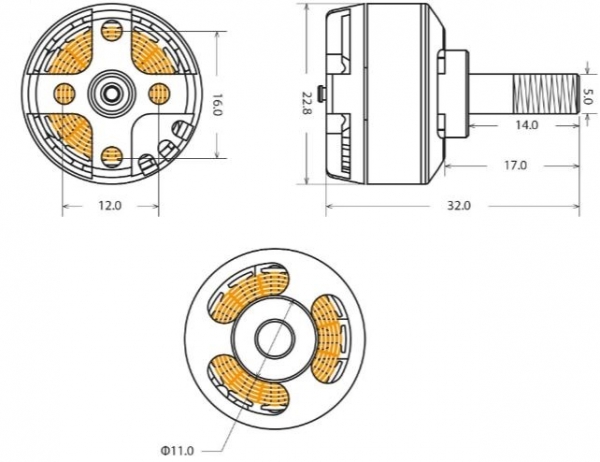 5837 BL-Motor Ro-Power TQ-2315/2250kv F5K