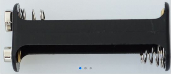 58704 Batteriebox 2x AA - 1 x rechts / 2 x links mit Druckknopfschluss