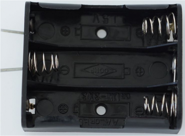 58706 Batteriebox 3x AA flach Lötfahne 