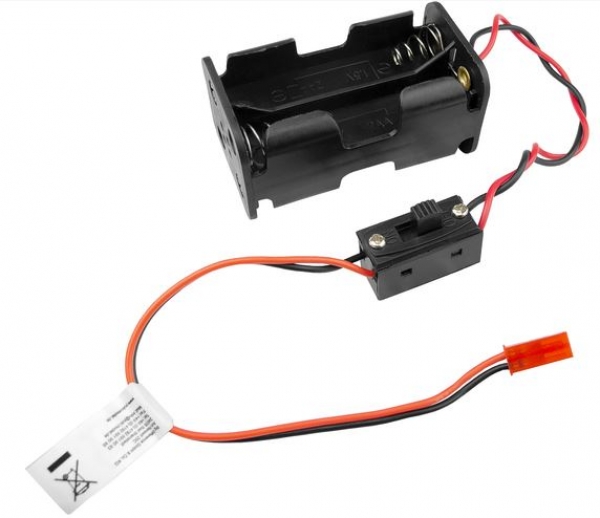 600074A Batteriebox BEC+Schalter 4xMignon