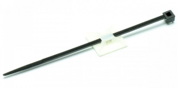 7063-13 Kabelhalter Sockel Nylon 5 St. + 10 Kabelbinder