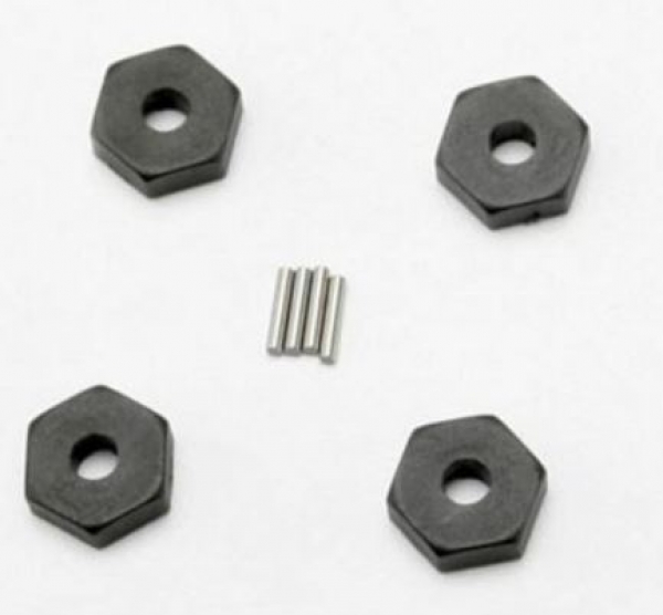 TRX7154 Radmitnehmer 12mm TRX 1:16 4 Stück + 4 Stifte