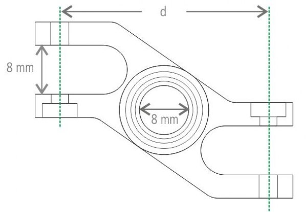 725171 Präzisionsspinner 30/8mm Z-Gabel