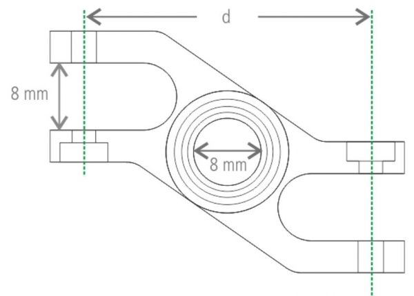 725177 Präzisionsspinner 45/8mm Z-Gabel