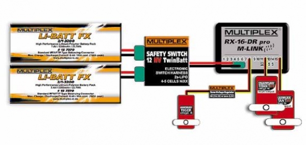 85009 Multiplex SAFETY SWITCH 12HV TwinBatt