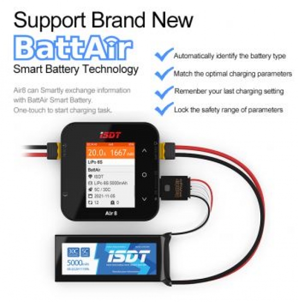 AIR8 iSDT-Charger AIR-8/BattAir -8S/500W