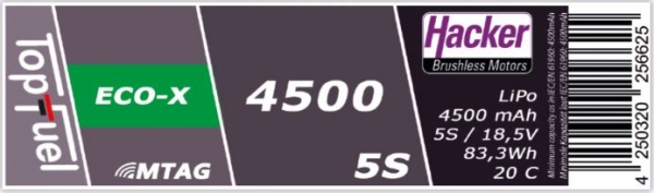 94500531 Lipo 18,5/4500 ECO-Xmtag XT90AB/XH