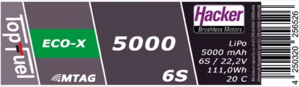 95000631 Lipo 22,2/5000 TF-ECO-X MTAG XT90/XH