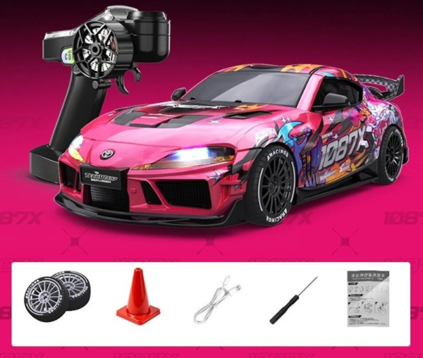 10041 1:43 4WD Drift/Race Car SUPRA RTR - 1087X pink