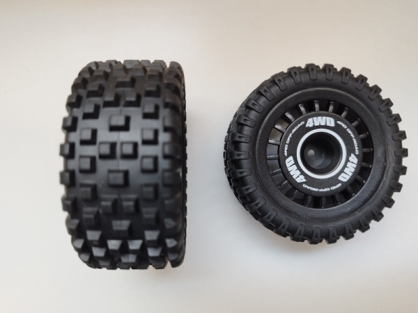 AM012-16300C KOMPLETTRÄDER BUGGY HYPER GO, 2 STÜCK