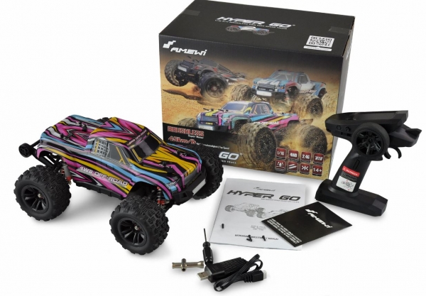 22628 HYPER GO MONSTERTRUCK BRUSHLESS 4WD 1:16 RTR BLAU/ROT