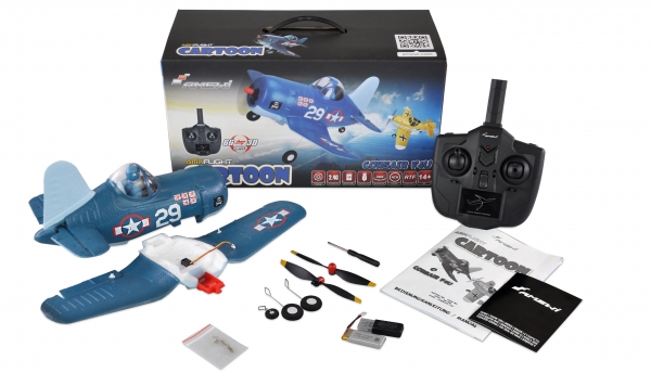 24126 AMXFLIGHT CARTOON CORSAIR F4U 4-KANAL 3D/6G RTF