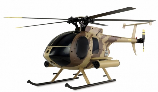 25336 AFX MD500E MILITÄR BRUSHLESS 4-KANAL 325MM HELIKOPTER 6G RTF BRAUN