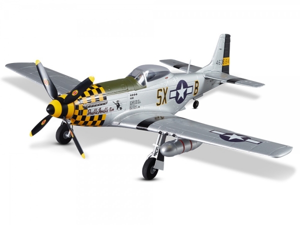 DB003PG DERBEE P51D-Mustang 75cm PNP gelb Warbird