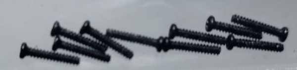 7979 Schneidschrauben 1,4x7mm 10 Stück ​schwarz