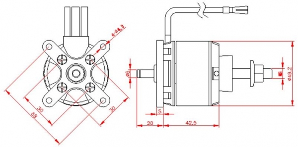 AL5005 BL-Motor DP AL50-05 560kv 4-6S