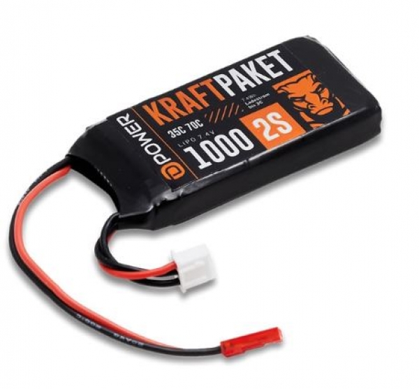 KP10002 Lipo 7,4/1000 KRAFTPAKET BEC/XH
