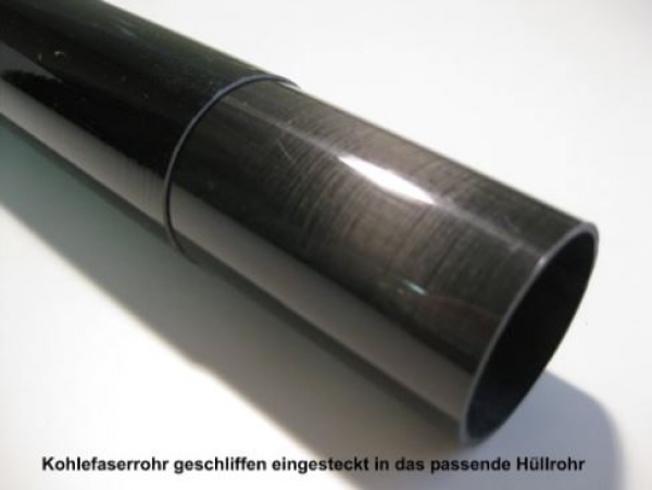 0094.075 CFK-Rohr 20x18mm/1m Steckung geschl.