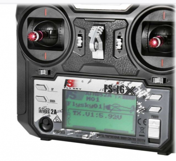 FS046 FlySky FS-i6X Senderset 6(-10K)LCD!