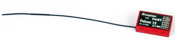 S1035 Empfänger HoTT FALCON-12 6KGyro rot