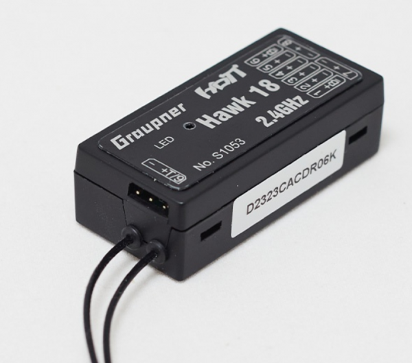 S1053 Empfänger Graupner Hawk-18 HoTT - 2.4 GHz Empfänger