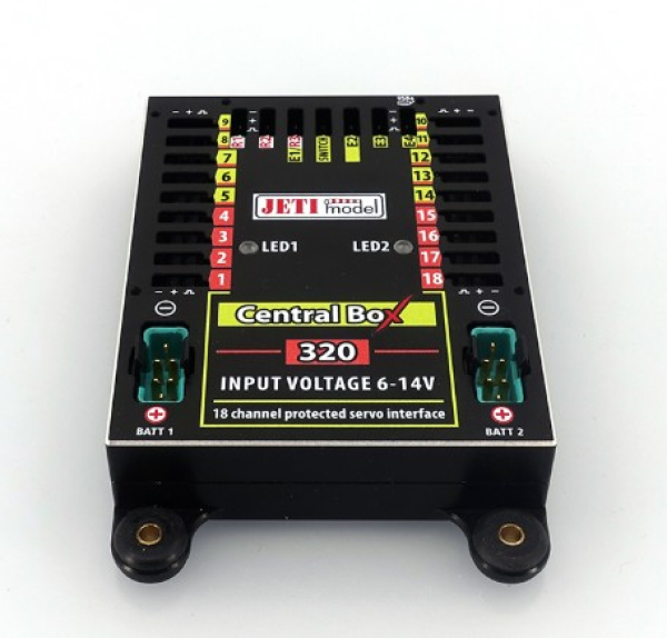 80001703 JETI DUPLEX 2.4EX Central Box 320 + 2x Rsat2 + RC Switch