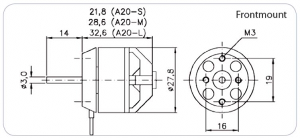 97800007 BL-Motor Hacker A20-22 L EVO 2-3S -200W