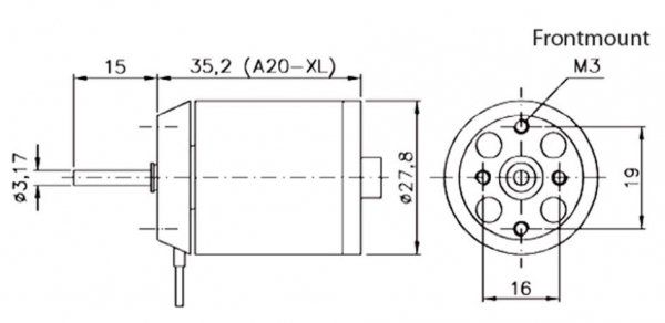 97800009 BL-Motor Hacker A20-6XL EVO 3500kv