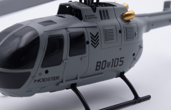 11385 BO-105 Flybarless Hubschrauber RTF grau